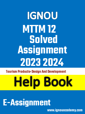 IGNOU MTTM 12 Solved Assignment 2023 2024